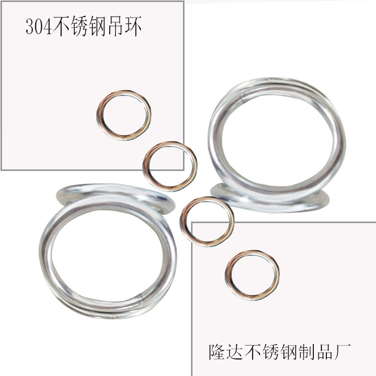 Кольцо из нержавеющей стали 304 Solid welding O-образное стальное кольцо для ручки удочки сетки ловушки крепление подвесное кольцо на заводе