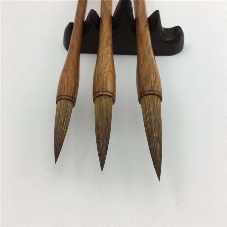 卸売り文房長峰狼毛筆痩せ金体行草書道国画用品メーカー直供毛筆