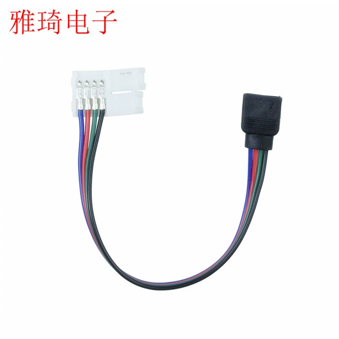 Светодиодная цветная световая полоса соединительная линия 10 мм, соединительная линия без пайки, Женская соединительная линия