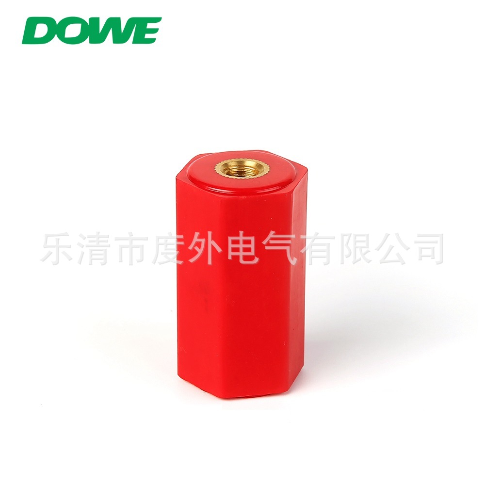 EN50六角绝缘子EN26*50红色低压配电箱低压绝缘子M6*50支柱绝缘子