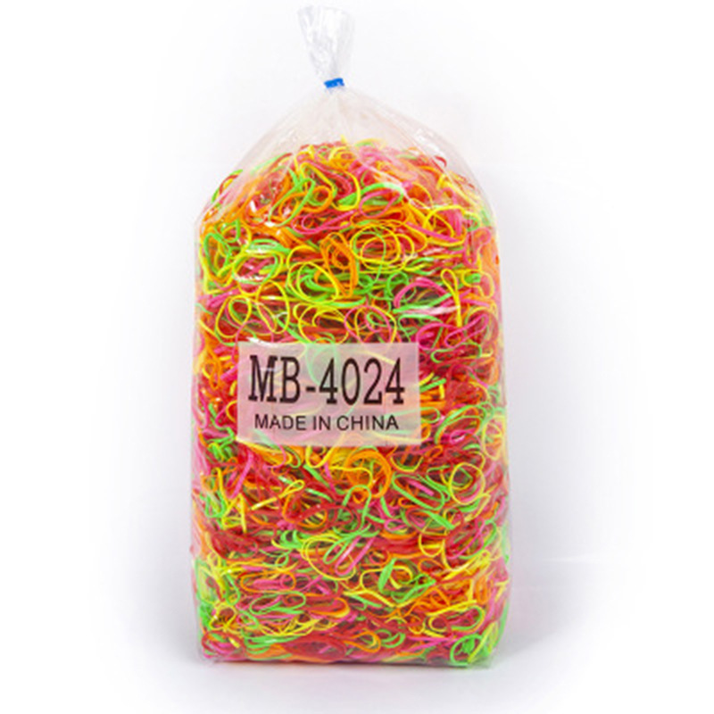 Los niños desechables lazo del pelo cuerda de pelo banda de goma grande banda de pelo fuerte tira de la banda de goma continua sin costura banda de pelo de alta elasticidad