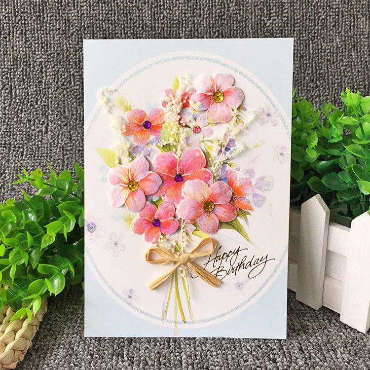 Creative Dried Flower Plant Design Mother's Day 3D High-End Business Card, Universal Greeting Card for Goddess' Day, Birthday, and General Use Creative Dried Flower Plant Design Mother's Day 3D High-End Business Card, Universal Greeting Card for Goddess' Day, Birthday, and General Use