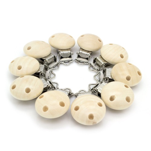 Colorful lotus seed pod-shaped three-hole round nipple clip baby teether pacifier chain anti-drop accessories DIY clip