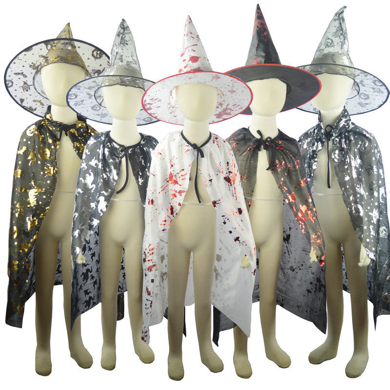 Halloween Dance Performance Costume Ghost Festival Cloak Cloak Witch Cloak Magician Cloak Elf Cloak Costume