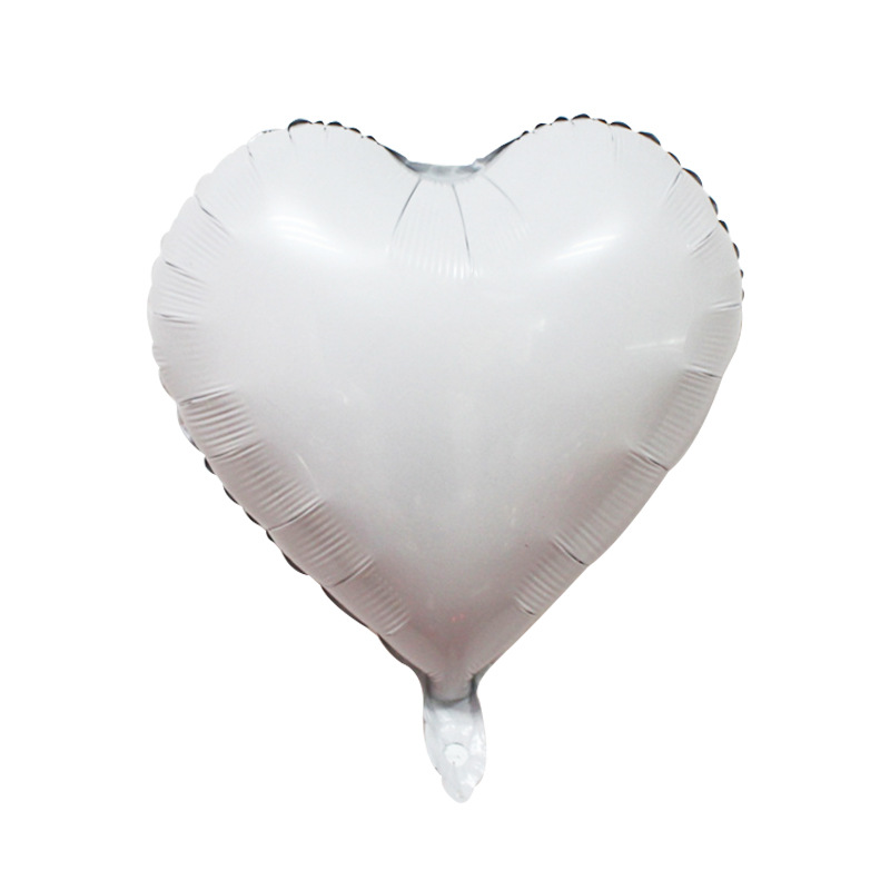 En forma de corazón de 18 pulgadas blanco