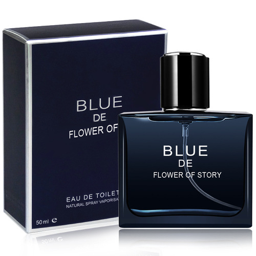 Internet celebrity flower story azure men's perfume long-lasting light fragrance marine fragrance cologne charm movement
