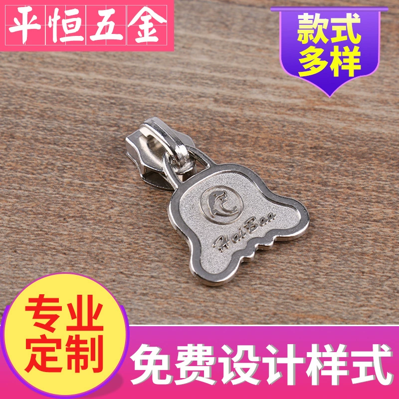 Фабрика прямой DIY Творческий мультфильм die-casting школьная сумка слайдер одежда цинковый сплав молния голова