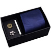 Men's gift box, classic suit, tie, brooch, set, cloth, 8cm