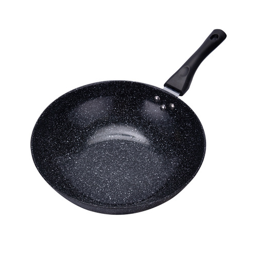 Non-stick pan with Mai Fan Shi material, less smoke, suitable for induction cooker, gas stove, frying pan, iron pan, flat pan, gift factory direct supply