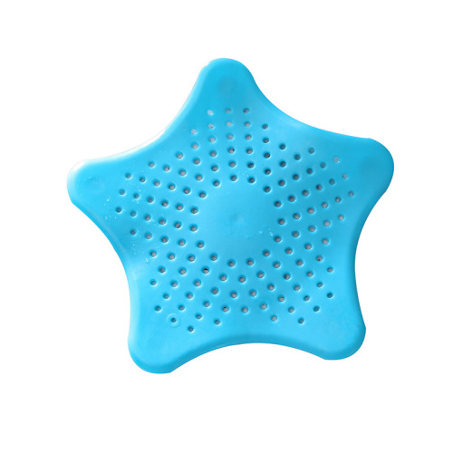 Creative Pentagram Kitchen Sink Drainage Anti-Clogging Strainer Sewer Filter Starfish Silicone Drainage Wholesale 