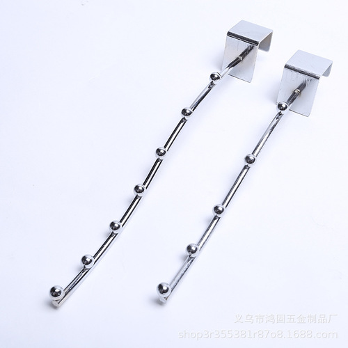 Anti-theft window seamless storage square tube with bead hooks underwear clothing hooks wall window stall shelf clothes hooks