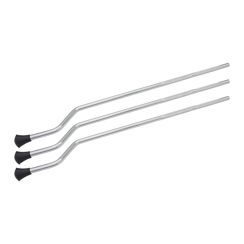 Metal plateado de doble capa de galvanoplastia pierna del tambor Juego de 3 piezas soporte del piso del tambor pierna del tambor accesorios de percusión al por mayor