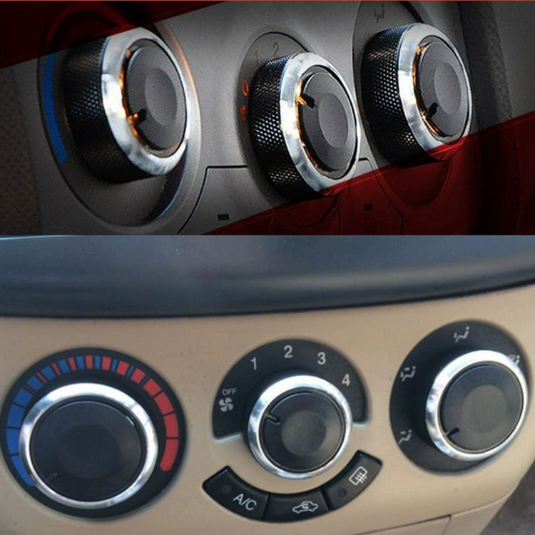 3 шт. ручка регулировки кондиционера для Chevrolet Aveo 08/06-14, алюминиевый сплав, черная