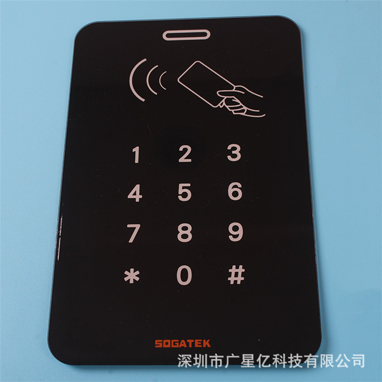 厂家批发 KTV触控开关面板玻璃 小家电丝印钢化圆形镜片 好评推荐