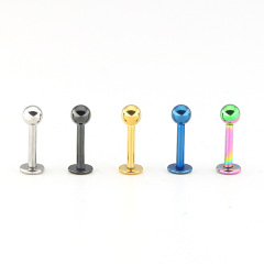 Trendy Fashion Titanium Steel Lip and Nose Stud Body Piercing Jewelry Factory for Cross-border Wholesale