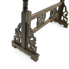 廠家批發雞翅木毛筆架 龍頭筆掛6掛12針筆架書法用品木質毛筆筆掛