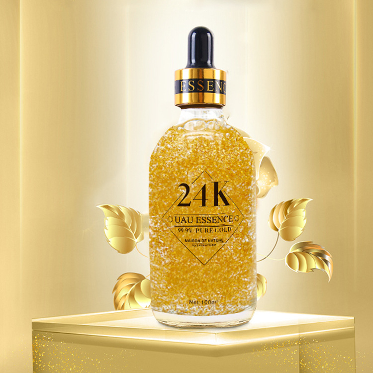 一般贸易 泰国正品UAU24k金箔精华液保湿滋润提拉紧致修护100g