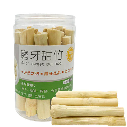 High fiber teething sweet bamboo pet teething snacks rabbit hamster chinchilla teeth chewing wood wholesale