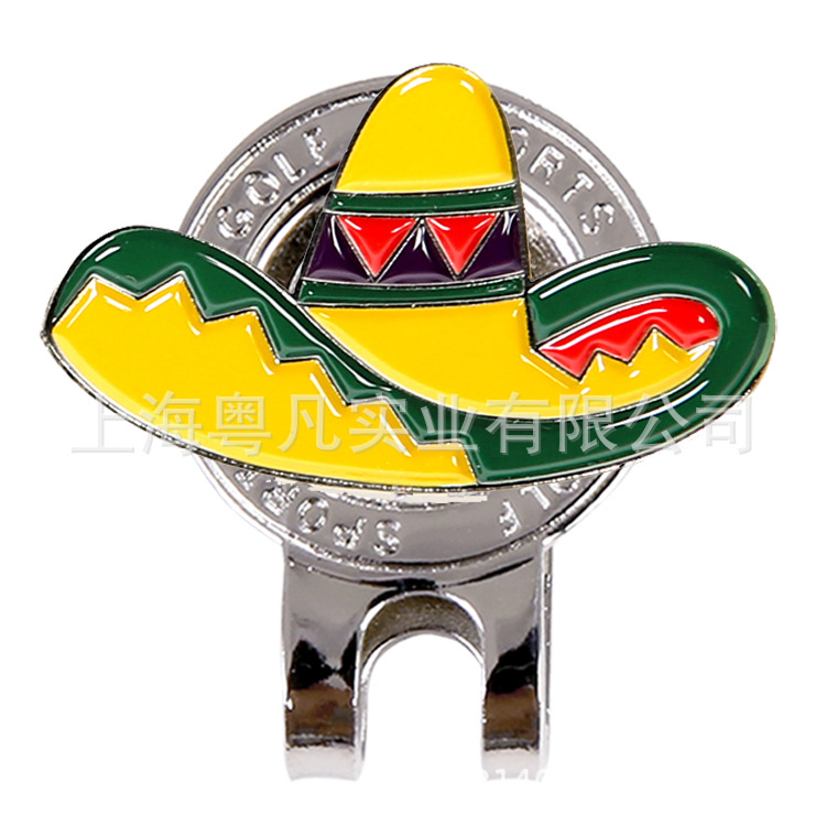 Auto-Suministro de fábrica en stock suministros de golf accesorios clip de imán de metal para consulta de dibujo clip de sombrero de golf