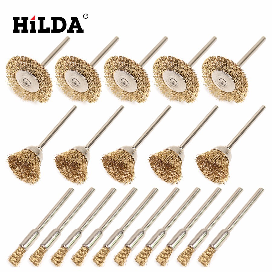 Cepillo de alambre de cobre rueda metal derusting limpieza pulido cabeza de pulido tallado de raíz de madera desbarbado rectificado eléctrico de mano taladro eléctrico banco de molienda