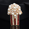 Fashionable high-end brooch with letters lapel pin, pin, accessory, English letters, Korean style, simple and elegant design