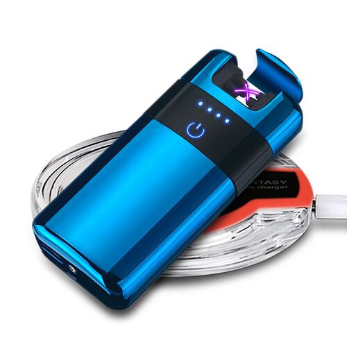 Factory direct sales internet celebrity trendy wireless charging dual laser induction arc lighter creative personalized gift
