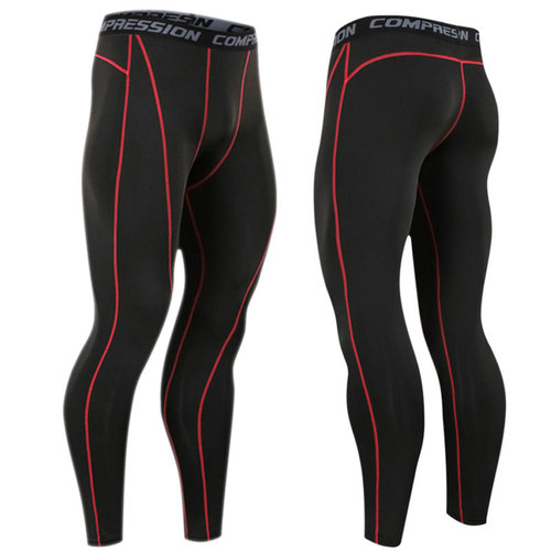Men's New Sports Tight Leggings for Running Training High Elastic Compression Shorts Basketball Fitness Quick-Drying Pants Wholesale