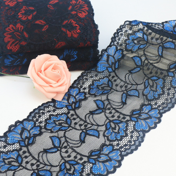 New lace elastic lace double -color 15cm red black classic color…