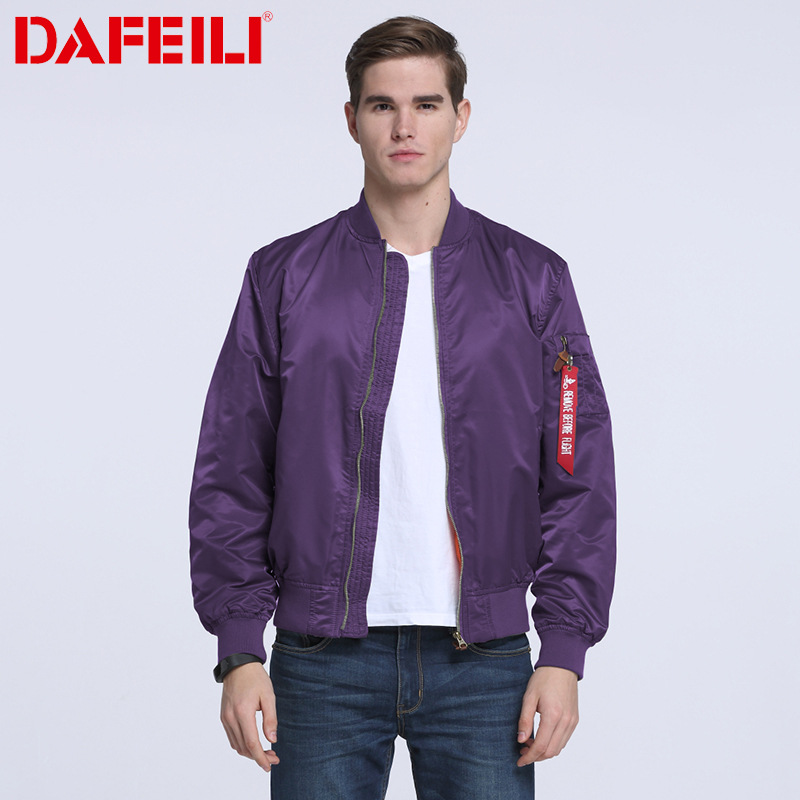 Nueva primavera y otoño delgado más tamaño de los hombres deportes casual stand collar Fuerza Aérea MA1 chaqueta piloto uniforme del béisbol