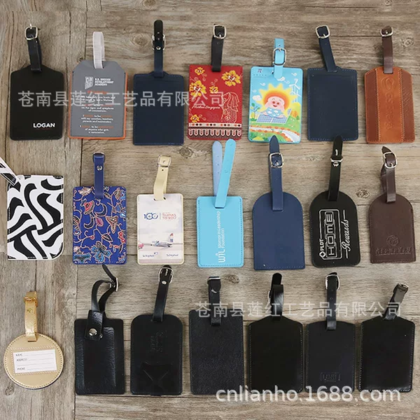 Leather Luggage Tag PU Luggage Tag Boarding Pass Luggage Tag Luggage Tag PU Travel Tag Luggage Tag