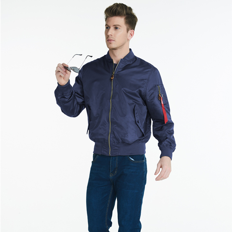 DAFEILI primavera y otoño MA-1 par desgaste uniforme escolar estudiante chaqueta de piloto uniforme de béisbol hombres y mujeres chaqueta suelta