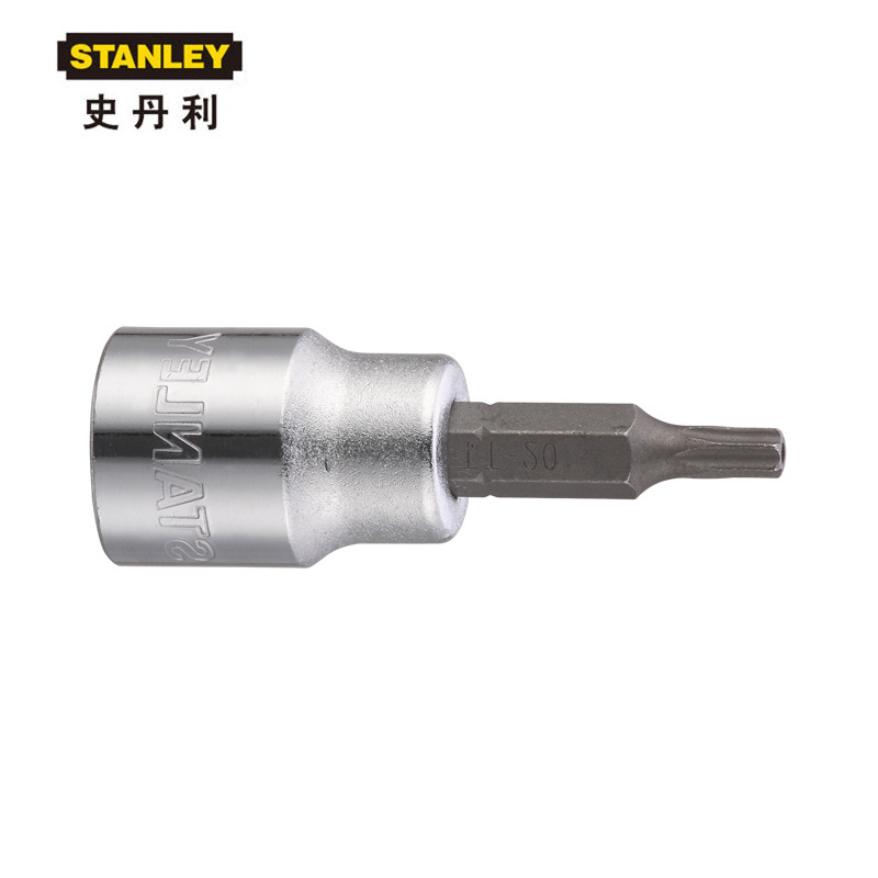 史丹利10MM系列中孔花形旋具套筒TT20 93-084-1-22耐磨防滑