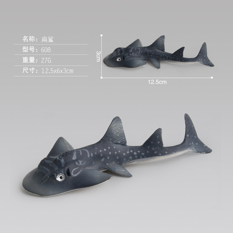 Venta caliente transfronteriza simulación animal marino modelo sólido delfín pez payasos tortuga tiburón adornos creativos