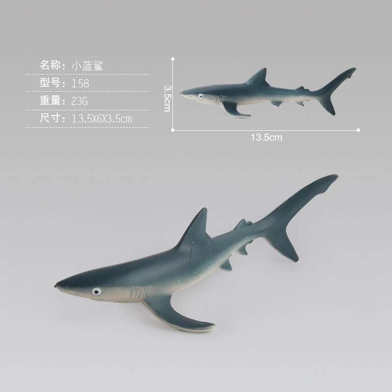 Venta caliente transfronteriza simulación animal marino modelo sólido delfín pez payasos tortuga tiburón adornos creativos
