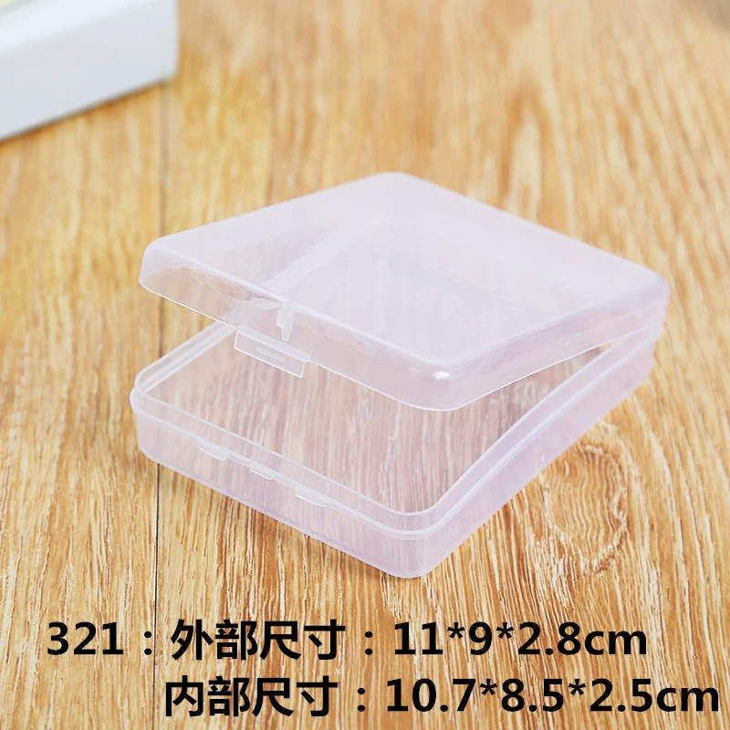 Прозрачная прямоугольная пластиковая коробка Аппаратные инструменты Коробка для упаковки ювелирных изделий Электронные компоненты Пустая коробка для хранения косметики