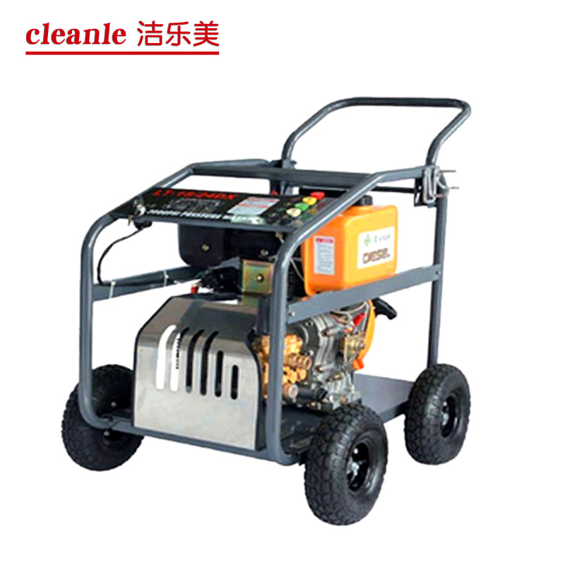 绿霸15D36-10电启动柴油高压清洗机248kg物业保洁街道冲洗小广告