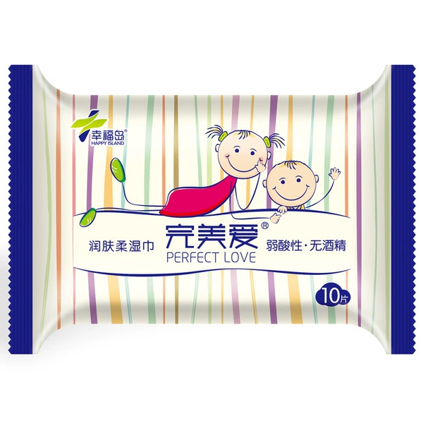 Happy Island Wet Scarf (10 sheets/bag)