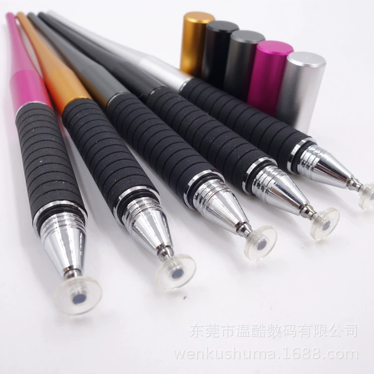 Two-in-one stylus stylus capacitive screen universal tip tail cloth head disc suitable for Apple Huawei capacitive pen