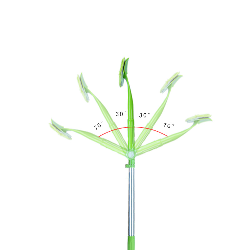 Fábrica al por mayor de doble cara mango largo retráctil giratorio limpiador de vidrio en forma de U de gran altura limpieza del hogar