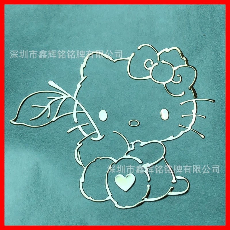 承接 外壳用 压敏铭牌 保护套用热压金属logo 欢迎定购