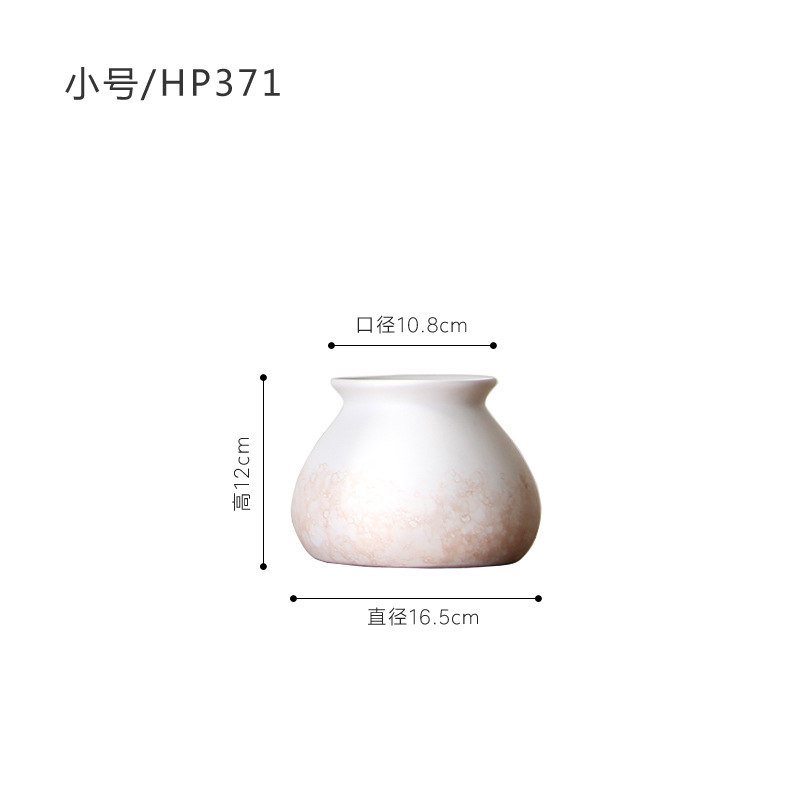 Moderno Rosa mirístico cerámica artesanía florero decoración de escritorio creativo simple hogar suave