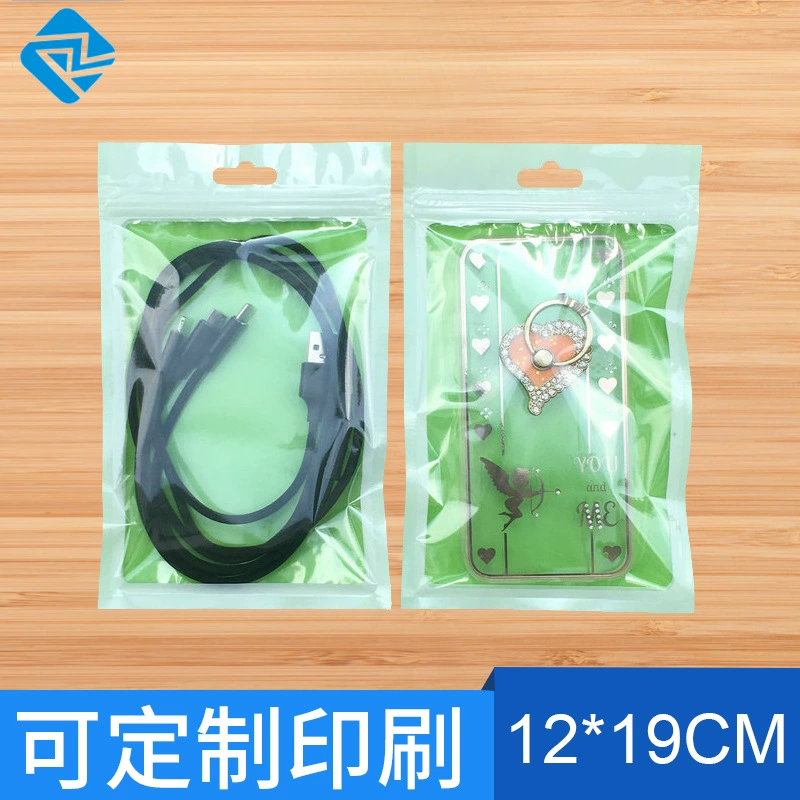 Прозрачная белая универсальная сумка для аксессуаров Чехол для мобильного телефона упаковочная сумка для передачи данных кабель для гарнитуры самоклеящаяся сумка 12*19*А6 белая