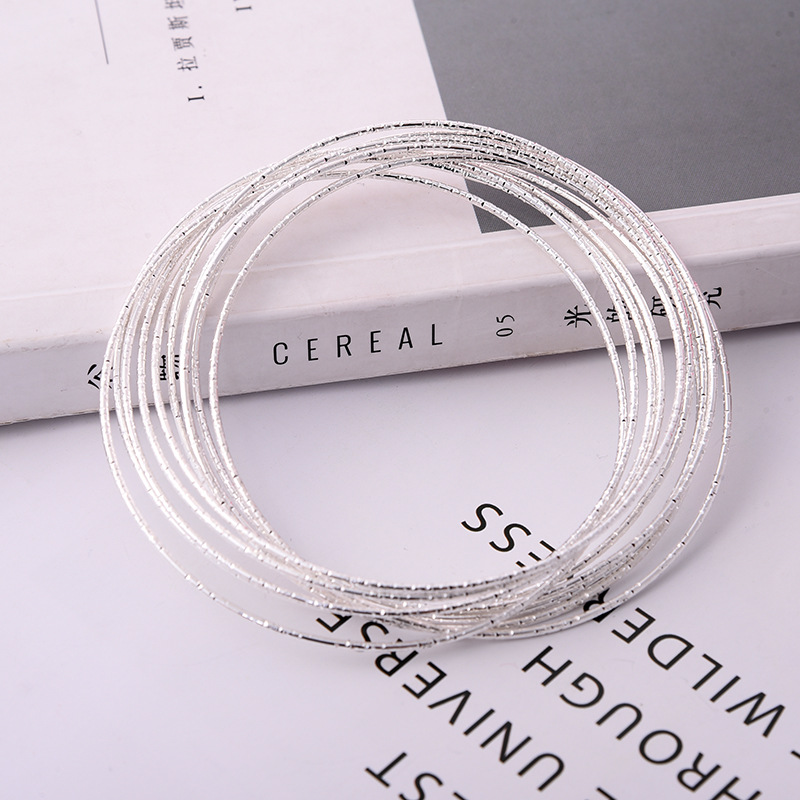 Versión coreana de temperamento simple diez joyas de cadena, joyas de personalidad, pulseras de plata para mujer, accesorios de personalidad para estudiantes