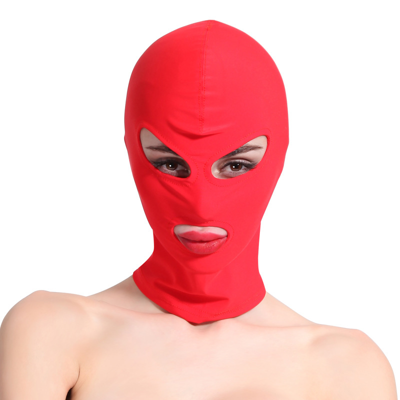 Productos sexuales para adultos tela elástica boca abierta ojos máscaras de rol máscaras solares máscaras faciales jeans