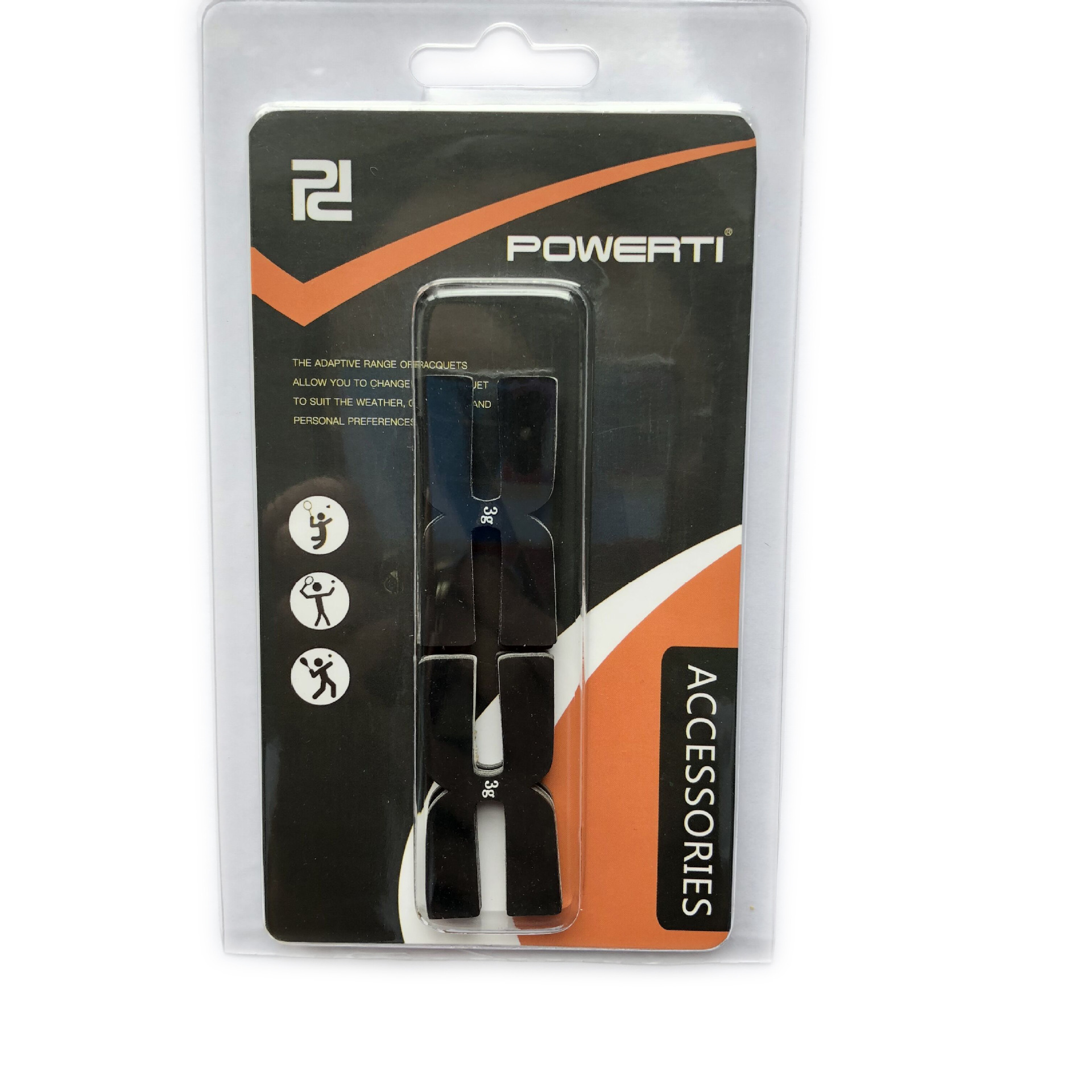 Raqueta DE TENIS POWERTI pieza de peso pieza de malla raqueta pieza de equilibrio H-Tipo I tipo 3G raqueta de silicona cabeza tira de equilibrio