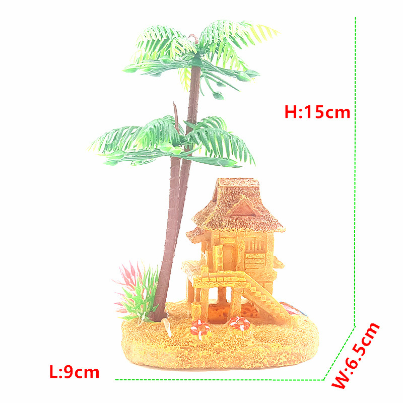 Yurta cuadrada de árbol de coco