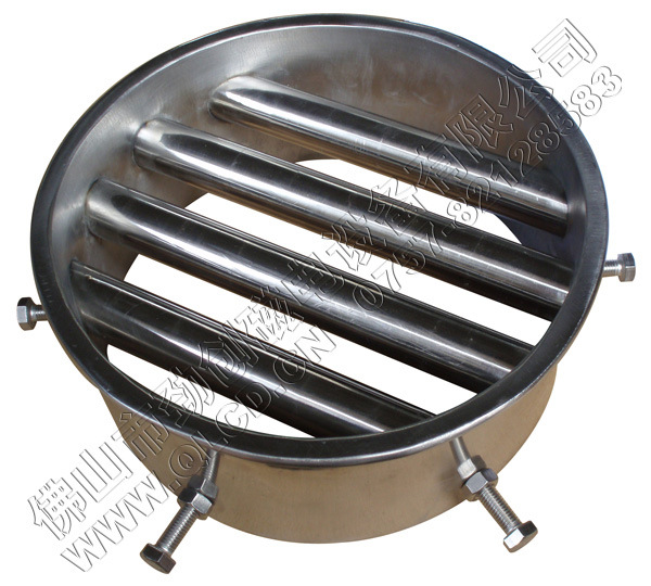 厂家供应 圆形单层4管磁力架 磁性过滤架 强力磁力除铁器 易清理