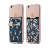 Cross -border sends marble pattern Laika printed mobile phone back sticker double -layer dual -card mobile phone card set