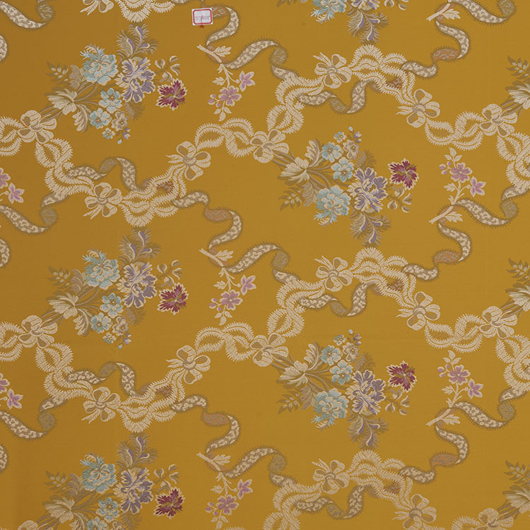 厂家供应2018款如意粘胶色织提花窗帘沙发软硬包布料如意提花