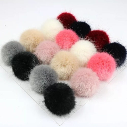 Imitation mink hair ball clothing shoes and hats jewelry imitation rabbit hair ball imitation artificial plush hair ball diy